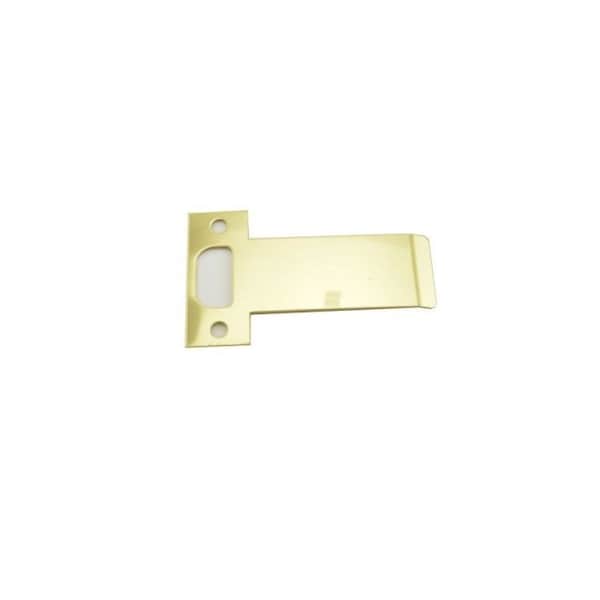 Gold  Don-Jo EL-202-BP Extended Lip Strike - Brass - Preston Hardware